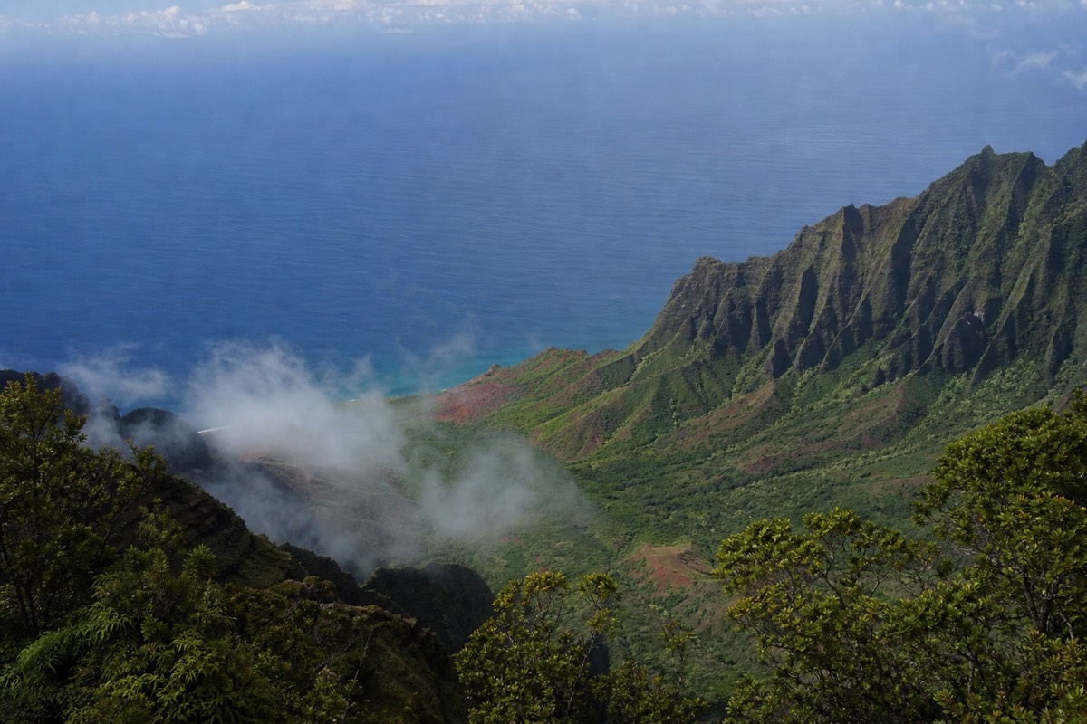 The Kalalau Valley from the lookout at the top of the road