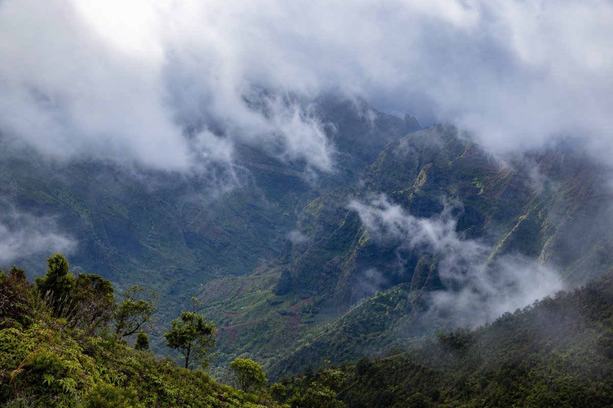 The Kalalau Valley from the lookout at the top of the road